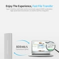 thumbnail image 3 of Tignapoo M.2 NVME SSD Enclosure with USB3.1 Type-C Connection for Fast Data Transfer - Available in Black and Silver, Durable Aluminum Alloy Shell, 3 of 6