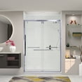 thumbnail image 2 of Transolid EBPT608010C-R-BN 80" High X 60" Wide Bypass Frameless Shower Door - Nickel, 2 of 7