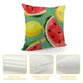 thumbnail image 4 of Shiartex Happy Sweet Summer Time Watermelon Gnome Decorative Throw Pillow Cover , Lemon Watercolor Porch Outdoor Home Decor, Lemonade Seasonal Holiday Farmhouse Sofa Couch Cushion Case, 4 of 5