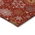 thumbnail image 3 of Addison Rugs Chantille Indoor/Outdoor Transitional Holiday Snowflake Red Machine Washable Rectangle Rug, 2'6" x 3'10", 3 of 7
