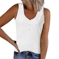 thumbnail image 2 of Tittly Womens Tank Tops Vest for Women T Shirt Undershirt Shirt V Neck Women's Casual Sleeveless Undershirt Down Women's Blouse Sleeveless Tops for Women Summer Tops White L, 2 of 6