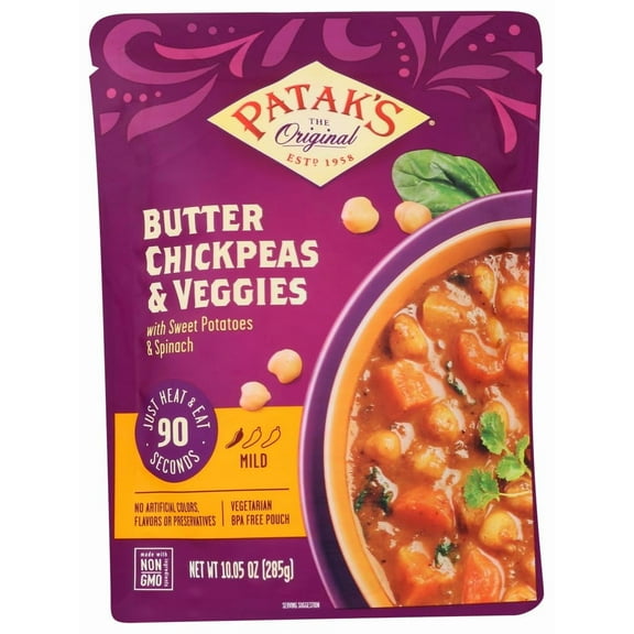 Pataks - Meal Rte Butter Chickpea - 10.05 Oz, Case of 6