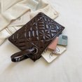thumbnail image 4 of Cartera De Mano Bolso Cartera de mano de fiesta de charol retro de PU Carteras de viaje con cremallera de color puro, 4 of 9