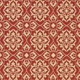 thumbnail image 3 of SAFAVIEH Courtyard Austin Geometric Indoor/Outdoor Area Rug, 2' x 3'7", Red/Cream, 3 of 4