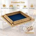 thumbnail image 3 of Gymax Shut The Box Game for 2-4 Players 24 Inch Extra-Large Wooden Board w/10 Numbers, 3 of 10
