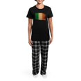 thumbnail image 4 of CafePress - Ireland Flag Women's Dark Pajamas - Women's Short Sleeve Print T-Shirt and Pants Dark Cotton Pajama Set, 4 of 7