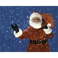 thumbnail image 2 of Rideout, Candy 14x12 Black Ornate Wood Framed with Double Matting Museum Art Print Titled - Santa, 2 of 4