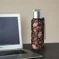 thumbnail image 5 of 20 Oz Fall Football and Autumn Leaves Pattern Coffee Tumbler Double Wall Insulated Stainless Steel Water Bottle | Metal Reusable Thermoses Flask with Cup Cap | Leak & Sweat Proof with Anti-Dust Lid, 5 of 7
