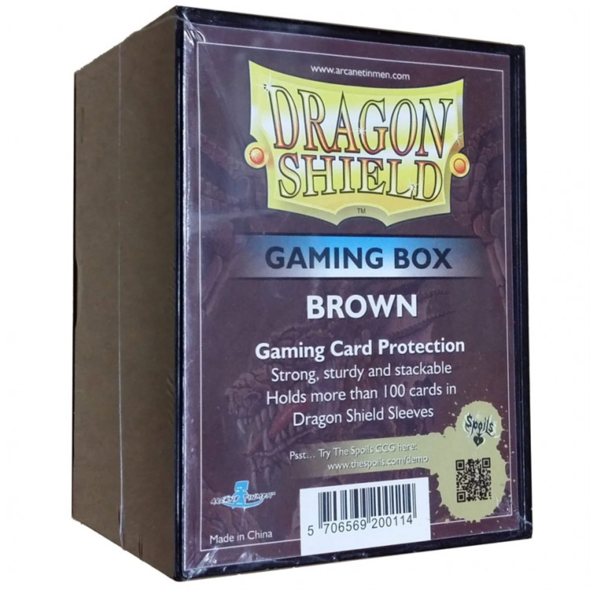 Brown Gaming Card Deck Box Dragon Shield Fantasy Flight Games - Walmart.com