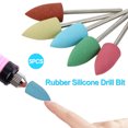 thumbnail image 2 of 5Pcs/Set Rubber Silicone Drill Bit Multicolor Drill Bits Milling Cutter for Manicure Nail Buffer Polisher Grinder Tool, 2 of 6