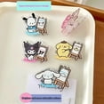 thumbnail image 2 of Clip de papel Kuromi de dibujos animados de anime para escritorio, soporte de aprendizaje inspirador, organizador de tarjetas de acrílico, suministros escolares y de oficina., 2 of 6