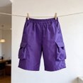 thumbnail image 7 of Mifsaly Girls Cargo Shorts Lightweight Casual Athletic Shorts with Multi Pockets Quick Dry Active Summer Bottoms for Youth Outdoor Hiking Play, 7 of 7