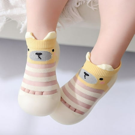 

YIFU Cartoon Animal Baby Anti Slip Breathable Indoor Floor Socks Shoes with Soft Sole