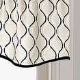 thumbnail image 4 of Curtainworks Morocco Scallop Valance Black, Indoor, 100% Polyester, 58"W x 14"L, 1 Piece, Adult, 4 of 5