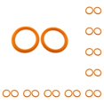 thumbnail image 1 of Anillos de carpeta de hojas sueltas Moyic 10 Uds ABS naranja diámetro 27mm, 1 of 6
