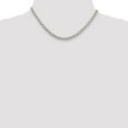 thumbnail image 5 of White Sterling Silver bracelet Rolo chain 16 in 5 mm, 5 of 5