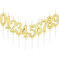 thumbnail image 2 of 10 Pcs Birthday Cake Candles Number 0-9 for Birthday Party Favor, 2 of 3