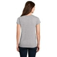 thumbnail image 3 of Gildan Women’s V-Neck T-Shirt, 90/10 Cotton/Polyester Ladies Short Sleeves T-Shirt, Sport Grey S, 3 of 5