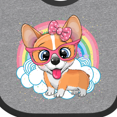thumbnail image 4 of Inktastic Corgi Gifts Dog Lover Girls Baby Bib, 4 of 4