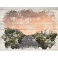 thumbnail image 3 of Allen, Kimberly 24x19 Black Modern Framed Museum Art Print Titled - Countryside Sunset, 3 of 5