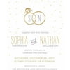 Joyful Rings Standard Wedding Invitation