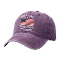 thumbnail image 2 of Helii 250th Anniversary Semiquincentennial Baseball Cap – 1776-2026 Washed Cotton Hat for Men Women, Vintage Distressed American Flag 4th of July Cap, Patriotic Hat Purple,A, 2 of 3