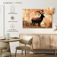 thumbnail image 5 of Elephant Stock Iconic Textured Deer Wall Art - Horizontal Canvas Wall Art - Living Room Wall Decor - Animal Canvas - Orange And Brown Decor - 51" x 34", 5 of 8