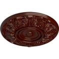 thumbnail image 3 of Ekena Millwork 13"OD x 1 3/8"P Whitman Ceiling Medallion (For Canopies up to 3 3/4"), Hand-Painted Brushed Mahogany, 3 of 5