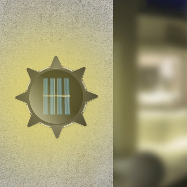 Xihbxyly Lámpara Solar de Pared para Exteriores, Led de Alto Brillo, Carga Automática, Diseño Resistente Al Agua, Iluminación para Cercas, Porches y Garajes, Fácil Instalación, Color Negro, 10,5 X 10