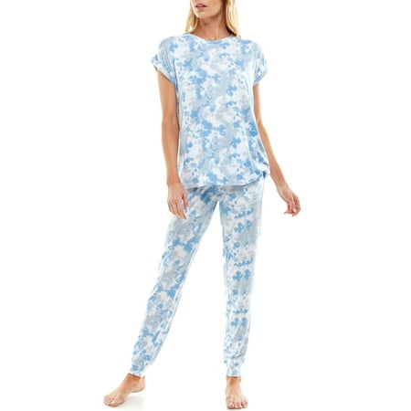 

Jaclyn Women s Short Sleeve Tee and Jogger Lounge Set 2pc