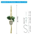 thumbnail image 2 of Uxcell Macrame Hanging Planter, 2 Pack 39" Plant Holders for Indoor Decor, Brown, 2 of 5