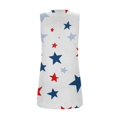 thumbnail image 4 of HEILAU 4th of July Shirts for Women Sleeveless Vest Ruffled Square Neck Printed Shirt 2025 Summer Casual Loose Cute T Shirt Summer Tank Top, 4 of 8