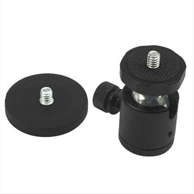 Base de Soporte de Succión Magnética con Orificio de Rosca de 1/4 Pulgada y Cabezal Esférico de 360°, Soporte para Cámara con Ventosa.