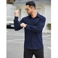 thumbnail image 2 of COOFANDY Men's Stretch Business Dress Shirts Long Sleeve Wrinkle Free Dress Shirt, 2 of 6