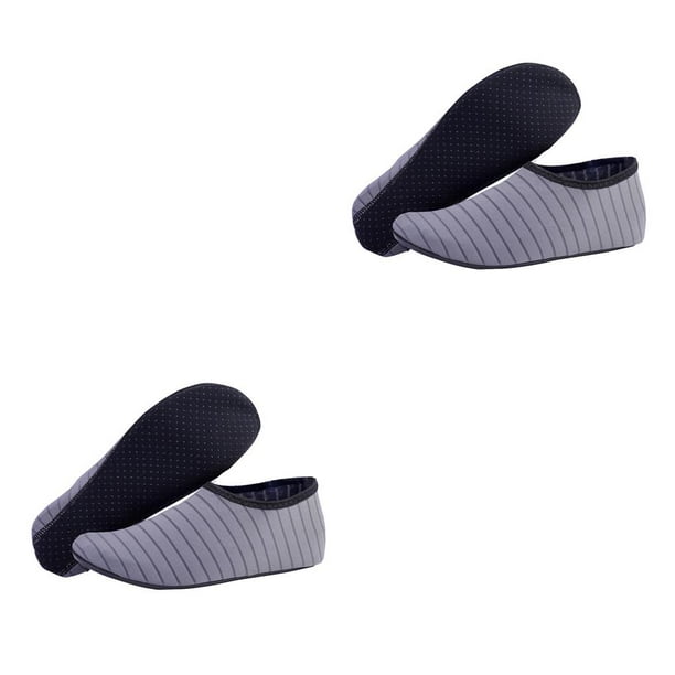 Greeniant 1 par de zapatos de playa antideslizantes de secado rápido calcetines descalzos Surf Drafting Underwater adultos niños gris M Type2 NO2