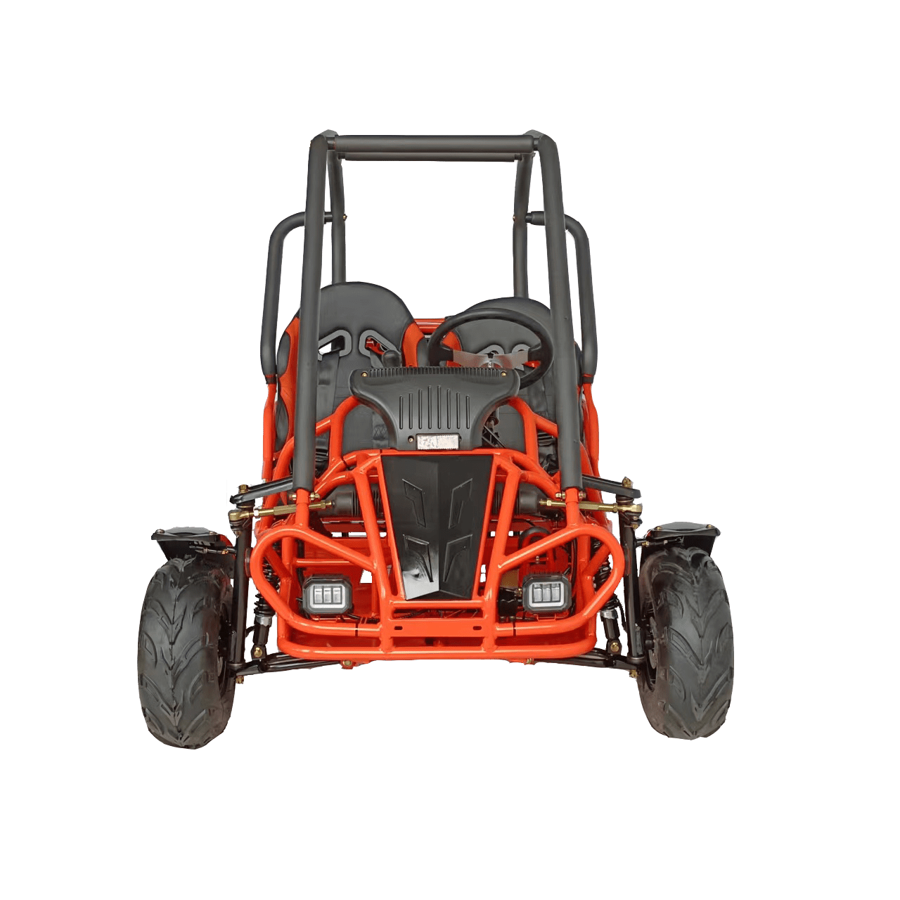 HHH Limited Edition 125cc Go Kart GKT125-9 Big Gokart with 3 Speed, 2 Seats, Large Size Kart for Youth (Factory Packaged) (Orange)