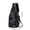 Black, variant on FEOLGEHLY 3 Pack Faux Leather Sling Bags, Small Crossbody Bagss for Men Women, Shoulder Bags Backpack Chest Daypack with Earphone Hole Adjustable Strap for Hiking Outdoor Travel Daily Use, Khaki
