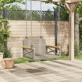 thumbnail image 3 of vidaXL Swing Bench Gray 24.8"x24.4"x15.7" Poly Rattan, 3 of 8