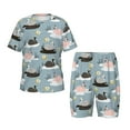 thumbnail image 1 of Balery Swan Princess On Lake Conjunto de Pijama Infantil de Manga Corta con Estampado – Ropa de Dormir de Algodón Suave-Large, 1 of 6