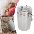 thumbnail image 1 of Manual Milking Machine, Simple Installation Manual Goat Milker 2L Capacity Stainless Steel With Transparent Lid For Milk Plant Farm, 1 of 8