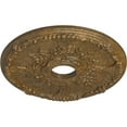 thumbnail image 3 of Ekena Millwork 18"OD x 3 1/2"ID x 1 3/8"P Antioch Ceiling Medallion (Fits Canopies up to 3 1/2"), Hand-Painted Rubbed Bronze, 3 of 5