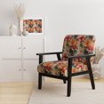 thumbnail image 2 of Designart "Sunset In The Tropics I" Pink Floral Upholstered Accent Chair - Cottage Arm Chair For Living Room, 2 of 7