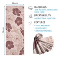 thumbnail image 2 of Pioneer Flower Floral Print Pattern Hot Yoga Mat Towel Non Slip for Hot Yoga - Quick-Drying Yoga Mat Cover with 4 Corner Pockets with Travel Bag - Hot Yoga Towel Non Slip 70"x26", 2 of 6