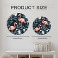 thumbnail image 7 of YladaFaie Flamingo Clocks Kitchen Decor Wall Clock Tropical Round Wall Clock 10 Inch Silent Non Ticking Battery Operated Wood Clock for Living Room, Kitchen, Home,Bathroom, Bedroom, 7 of 7