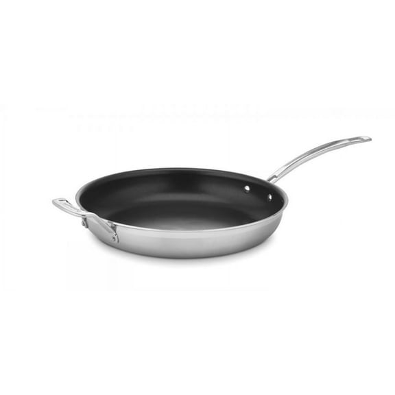 Cuisinart Multiclad Pro Tri-Ply Stainless Steel 12" Non-Stick Skillet W/Helper