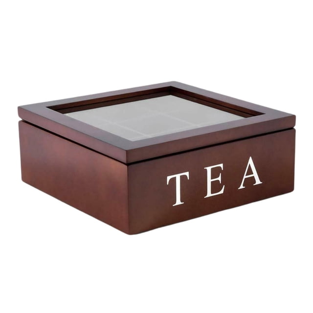 Caja Para Bolsitas De Té Soporte Para Bolsitas De Té Apilable Para Una Variedad De Tés Y Condimentos Marrón Sunnimix Titular de almacenamiento