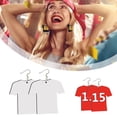 thumbnail image 4 of vnanda Diy Sublimation Earrings Sublimation Earrings Diy Football Shirt Design Double Sided Heat Transfer Ear Hooks, 4 of 8