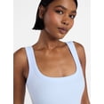 thumbnail image 4 of No Boundaries Cotton Stretch Ribbed Cozy Romper, Women's XS-XXXL, 4 of 5