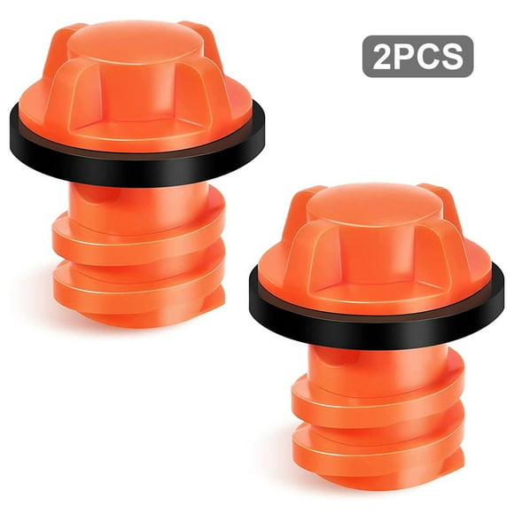 2 Pieces Fishing Cooler Insulation Box Water Drain Stopper Replacing Part Fish Tackle Blockage Replacement for Rtic 20 45 65 110 Orange
