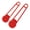 Red, variant on 2 Pcs Professional Paperboard Perforation Cardboard Punch Tools,Manual Cardboard Box Modification Tools for Paperboard, Laminates
